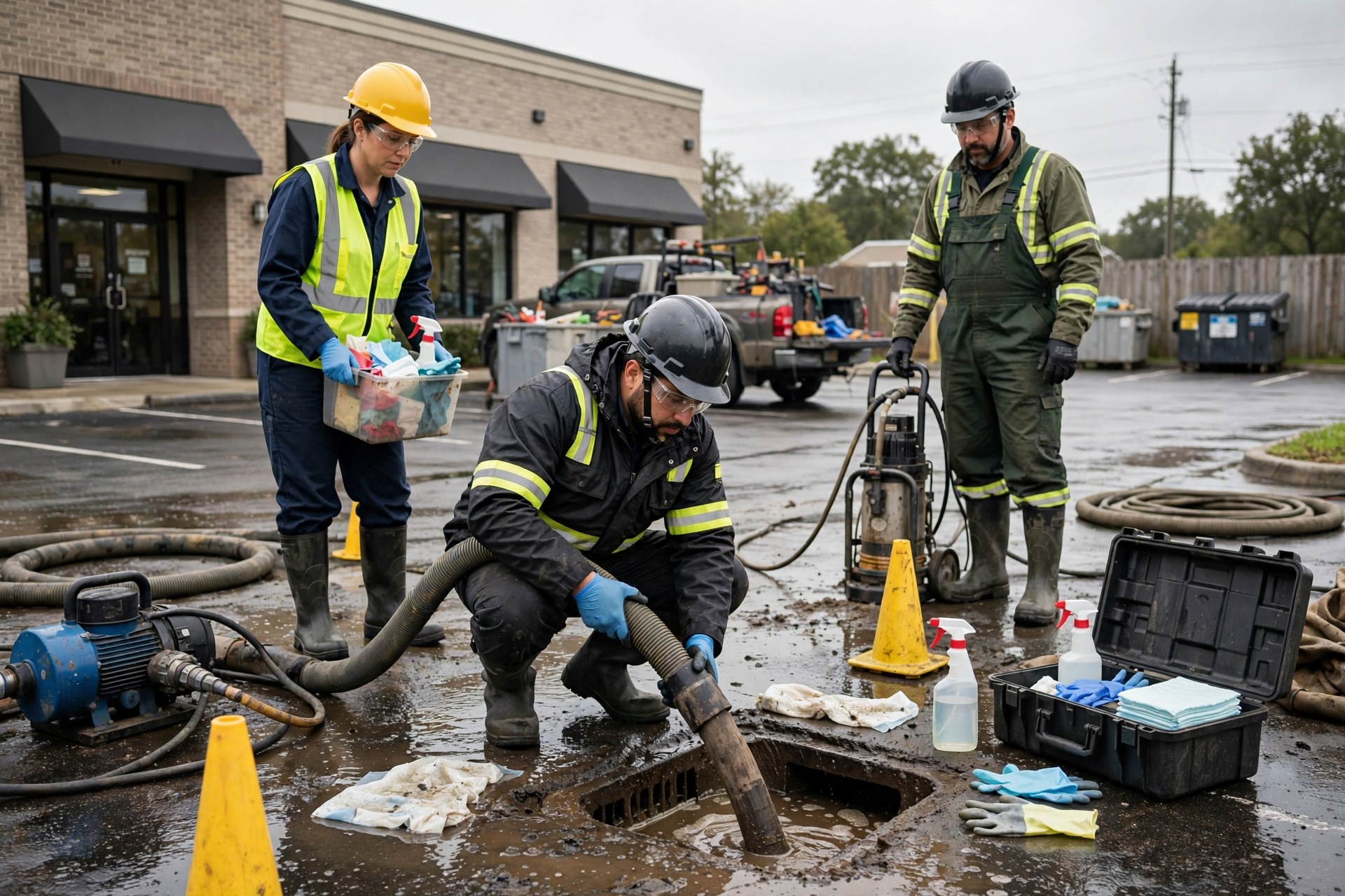 sewage cleanup in Downtown Rosenberg